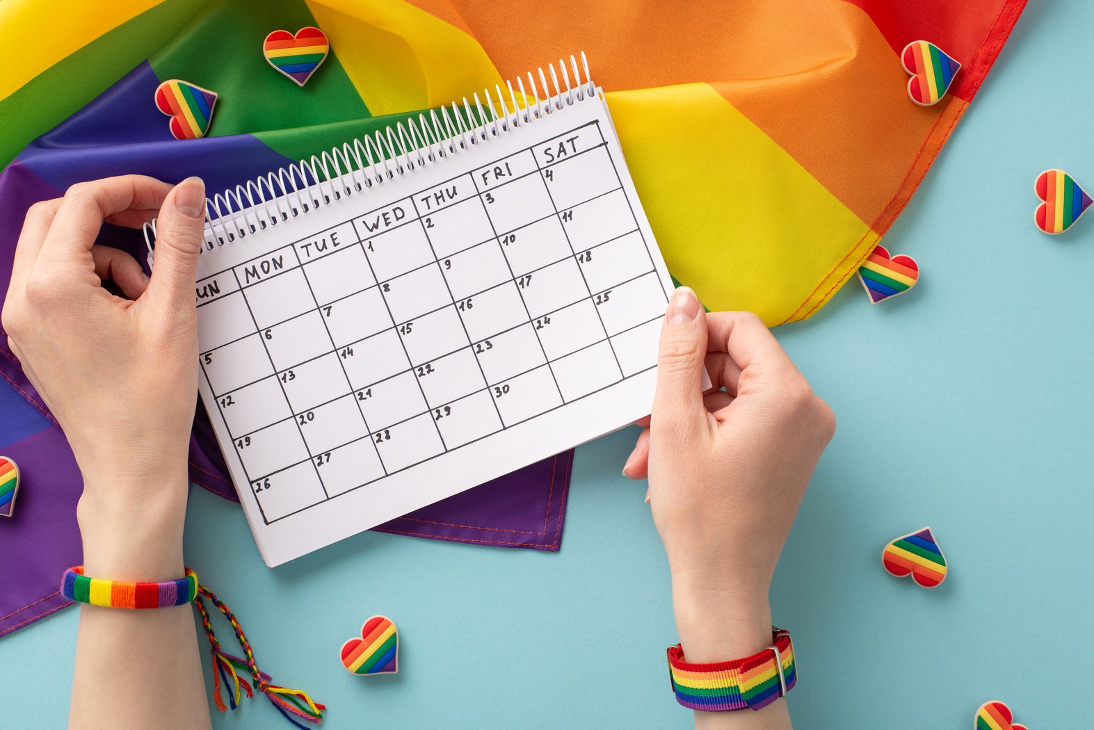 Calendar used for planning and organization